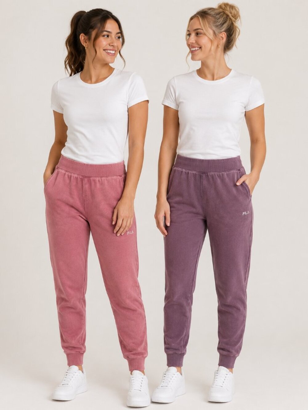 FILA Women’s Jogger Pants Bundle Small Pink Purple Lounge Athleisure